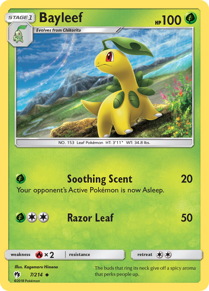 Bayleef (7/214) [Sun & Moon: Lost Thunder] | Anubis Games and Hobby