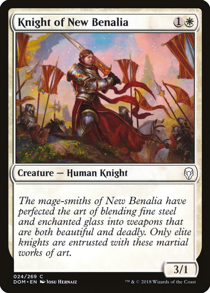Knight of New Benalia [Dominaria] | Anubis Games and Hobby