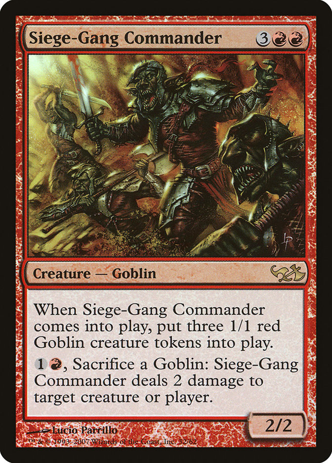 Siege-Gang Commander [Duel Decks: Elves vs. Goblins] | Anubis Games and Hobby