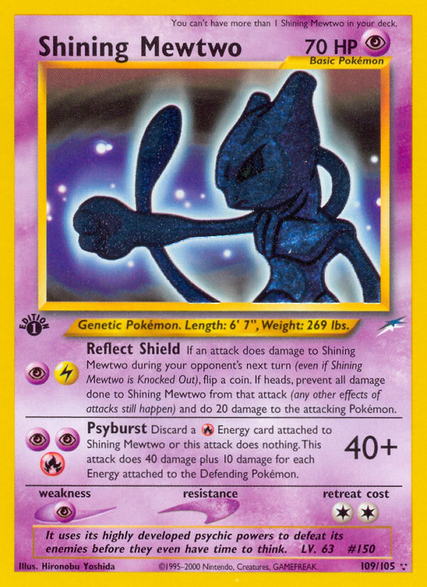 Shining Mewtwo (109/105) [Neo Destiny 1st Edition] | Anubis Games and Hobby