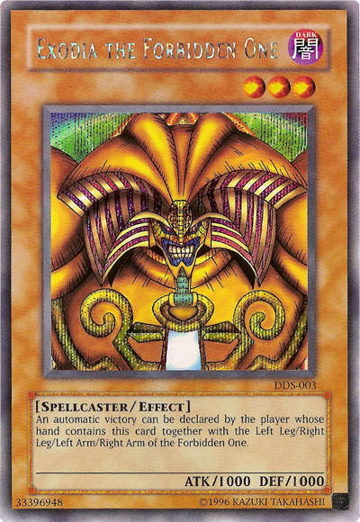 Exodia the Forbidden One (Dark Duel Stories) [DDS-003] Secret Rare | Anubis Games and Hobby