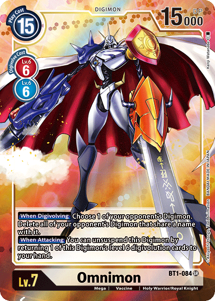 Omnimon [BT1-084] (Alternate Art) [Release Special Booster Ver.1.0] | Anubis Games and Hobby