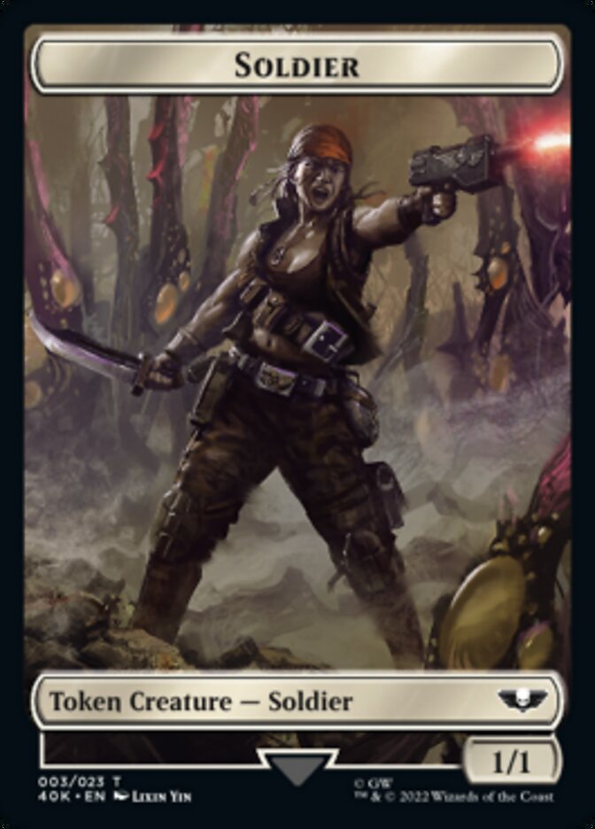 Soldier (003) // Sicarian Infiltrator Double-Sided Token [Warhammer 40,000 Tokens] | Anubis Games and Hobby