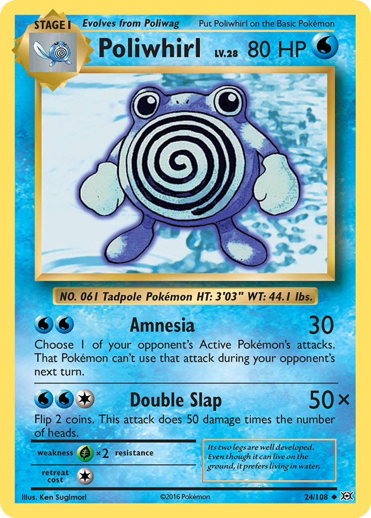 Poliwhirl (24/108) [XY: Evolutions] | Anubis Games and Hobby