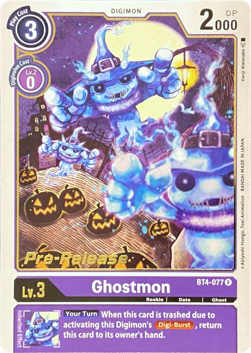 Ghostmon [BT4-077] [Great Legend Pre-Release Promos] | Anubis Games and Hobby