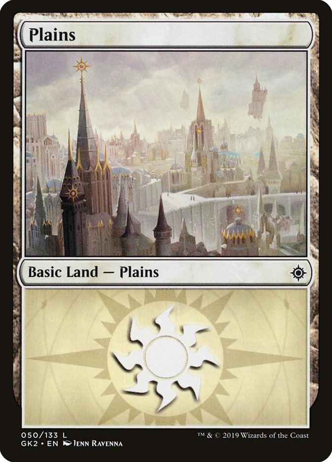 Plains (50) [Ravnica Allegiance Guild Kit] | Anubis Games and Hobby