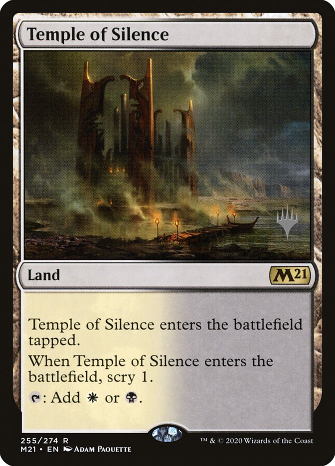 Temple of Silence (Promo Pack) [Core Set 2021 Promos] | Anubis Games and Hobby