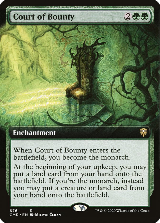 Court of Bounty (Extended Art) [Commander Legends] | Anubis Games and Hobby