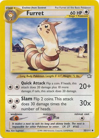 Furret (35/111) [Neo Genesis Unlimited] | Anubis Games and Hobby