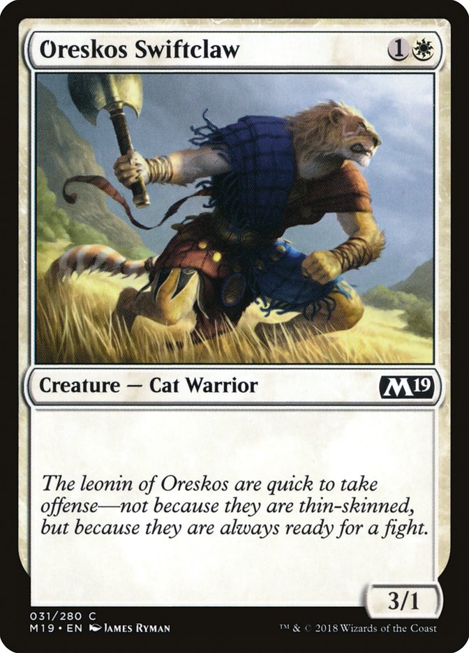 Oreskos Swiftclaw [Core Set 2019] | Anubis Games and Hobby