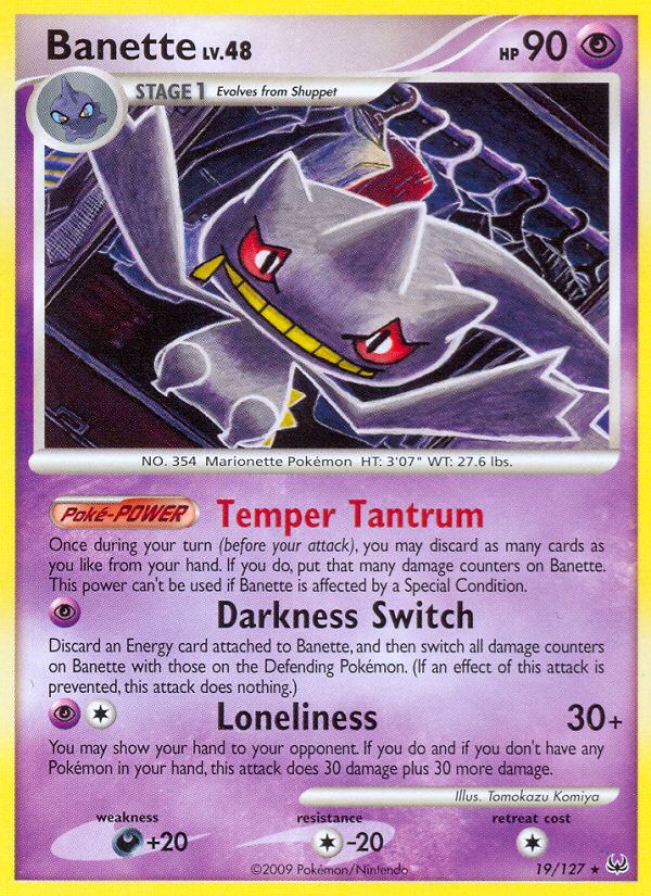 Banette (19/127) [Platinum: Base Set] | Anubis Games and Hobby