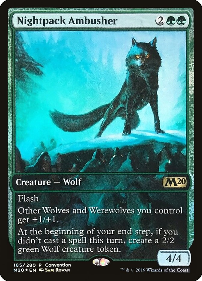 Nightpack Ambusher (Convention) (Full Art) [Core Set 2020 Promos] | Anubis Games and Hobby