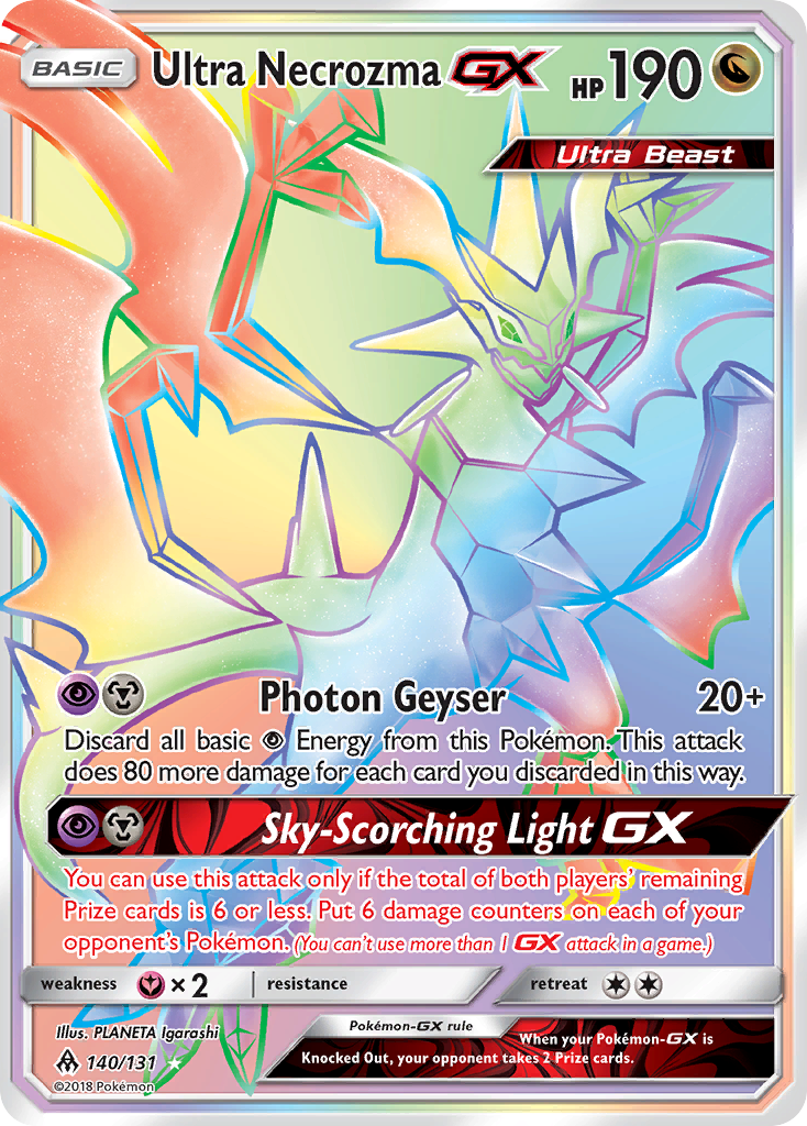 Ultra Necrozma GX (140/131) [Sun & Moon: Forbidden Light] | Anubis Games and Hobby