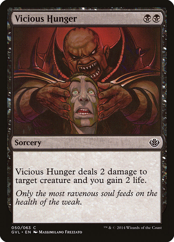 Vicious Hunger (Garruk vs. Liliana) [Duel Decks Anthology] | Anubis Games and Hobby