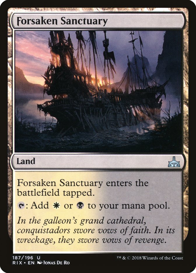 Forsaken Sanctuary [Rivals of Ixalan] | Anubis Games and Hobby