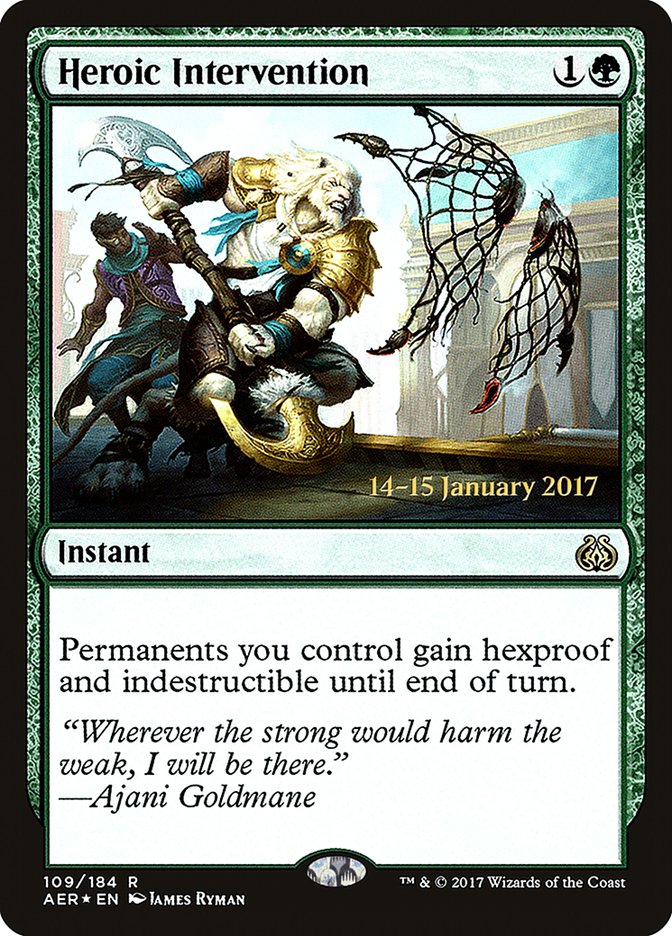 Heroic Intervention [Aether Revolt Prerelease Promos] | Anubis Games and Hobby