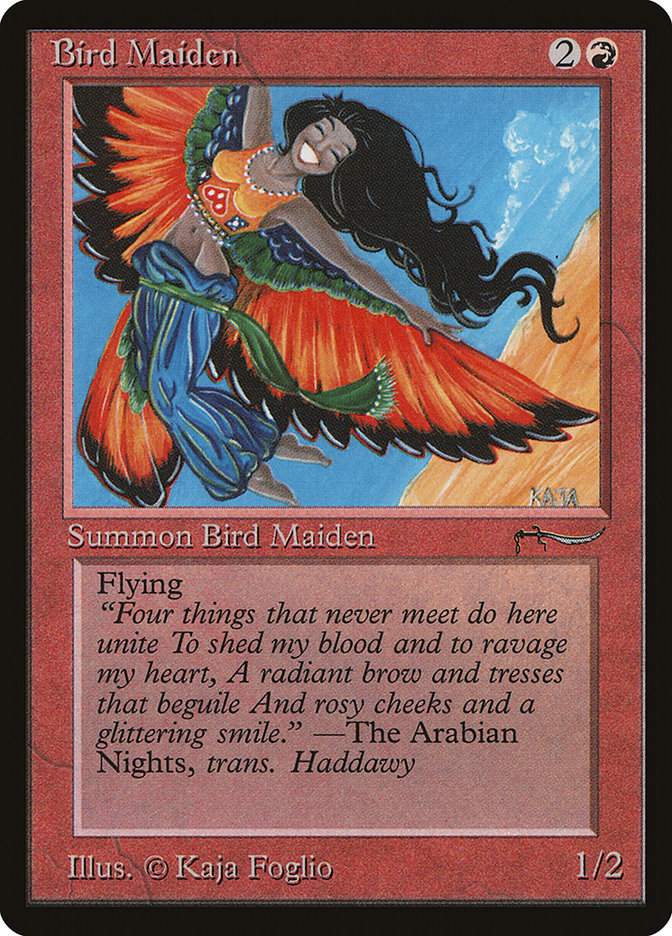 Bird Maiden (Light Mana Cost) [Arabian Nights] | Anubis Games and Hobby