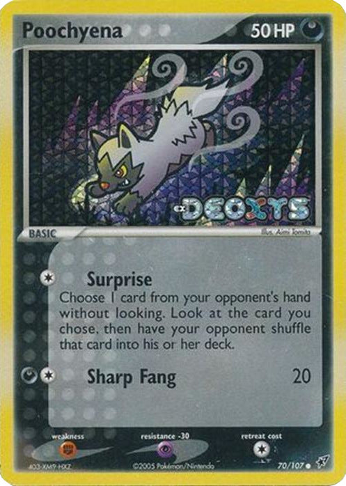 Poochyena (70/107) (Stamped) [EX: Deoxys] | Anubis Games and Hobby