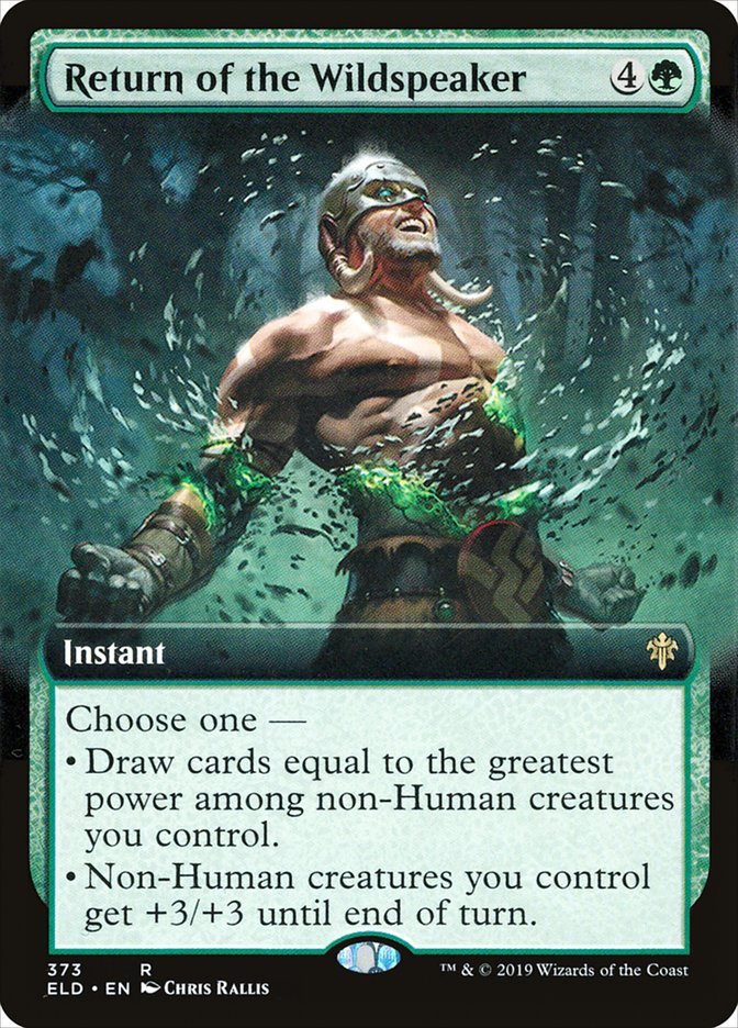 Return of the Wildspeaker (Extended Art) [Throne of Eldraine] | Anubis Games and Hobby