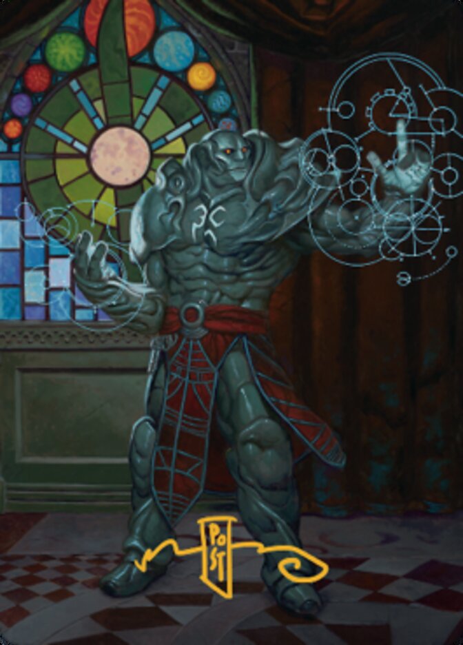 Karn, Living Legacy Art Card 2 (Gold-Stamped Signature) [Dominaria United Art Series] | Anubis Games and Hobby