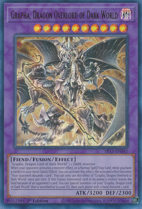 Grapha, Dragon Overlord of Dark World [SR13-EN041] Ultra Rare | Anubis Games and Hobby