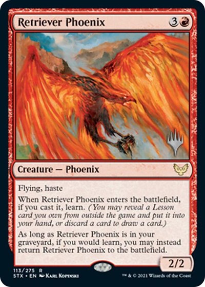 Retriever Phoenix (Promo Pack) [Strixhaven: School of Mages Promos] | Anubis Games and Hobby