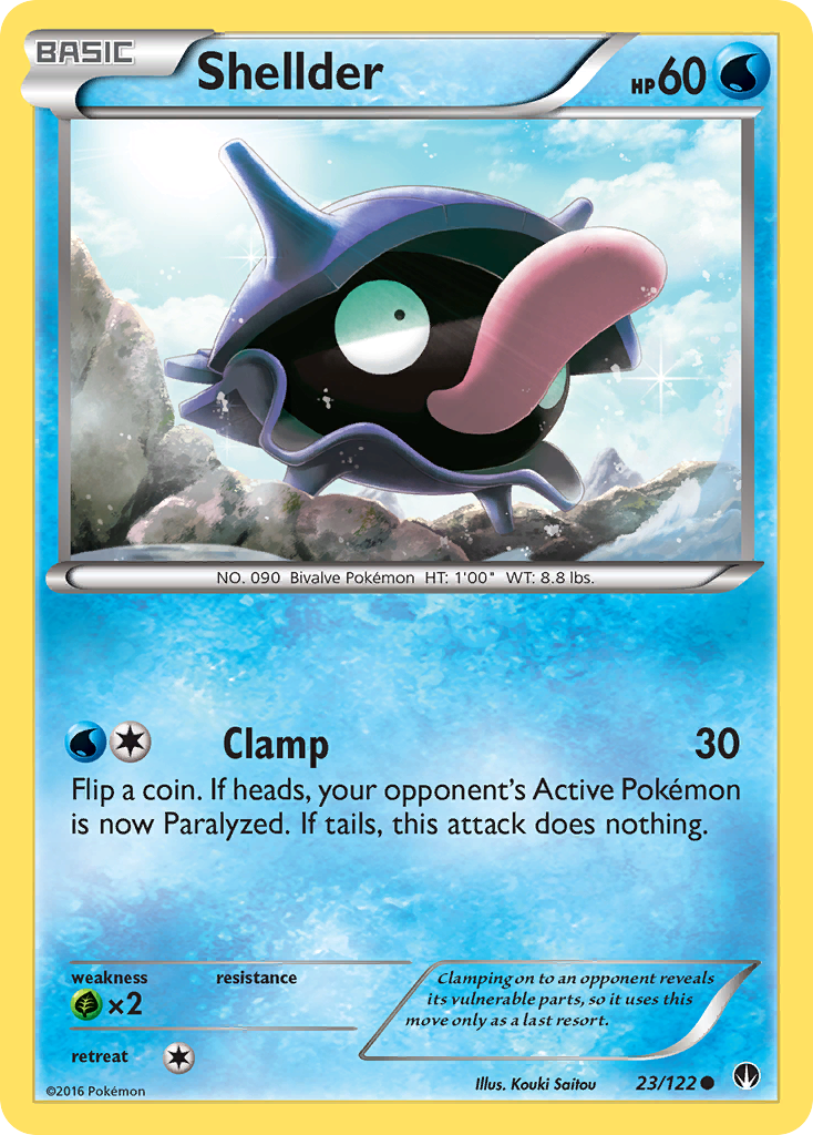 Shellder (23/122) [XY: BREAKpoint] | Anubis Games and Hobby