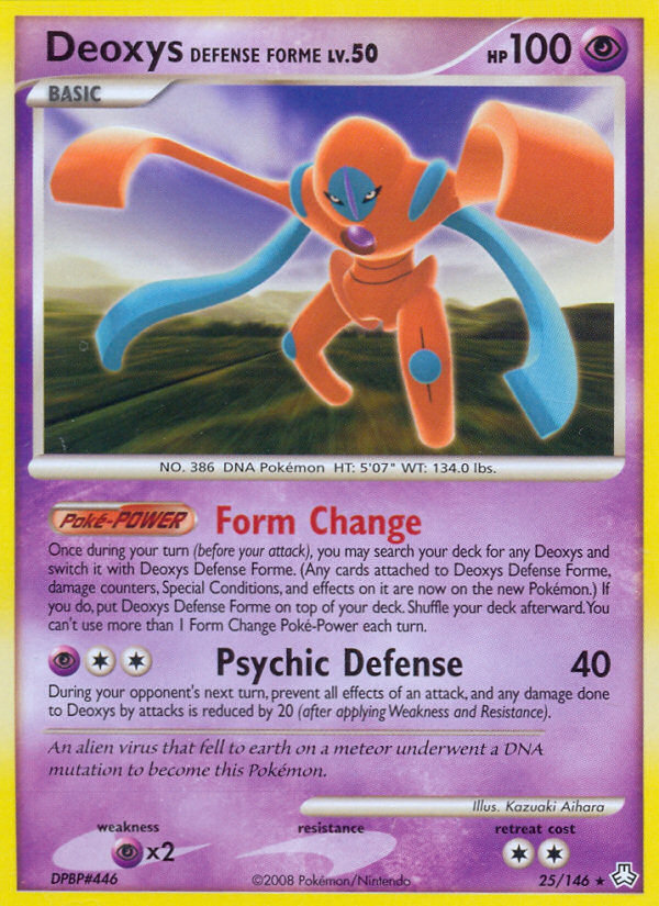 Deoxys Defense Forme (25/146) [Diamond & Pearl: Legends Awakened] | Anubis Games and Hobby