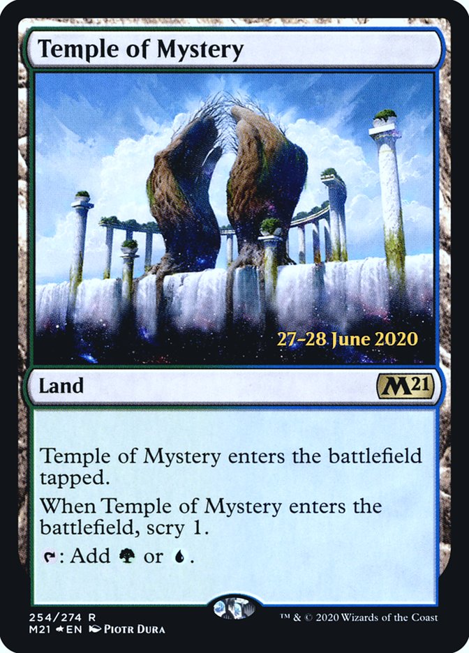 Temple of Mystery [Core Set 2021 Prerelease Promos] | Anubis Games and Hobby