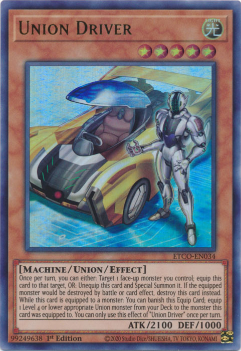 Union Driver [ETCO-EN034] Ultra Rare | Anubis Games and Hobby