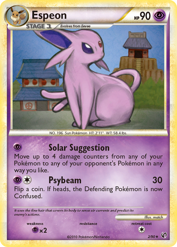 Espeon (2/90) [HeartGold & SoulSilver: Undaunted] | Anubis Games and Hobby