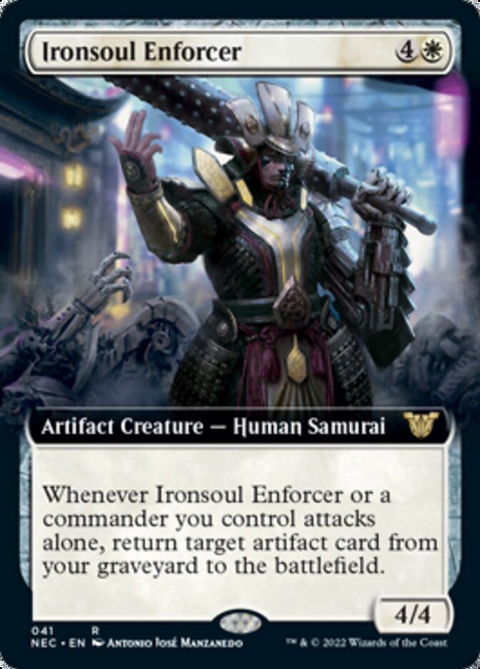 Ironsoul Enforcer (Extended Art) [Kamigawa: Neon Dynasty Commander] | Anubis Games and Hobby