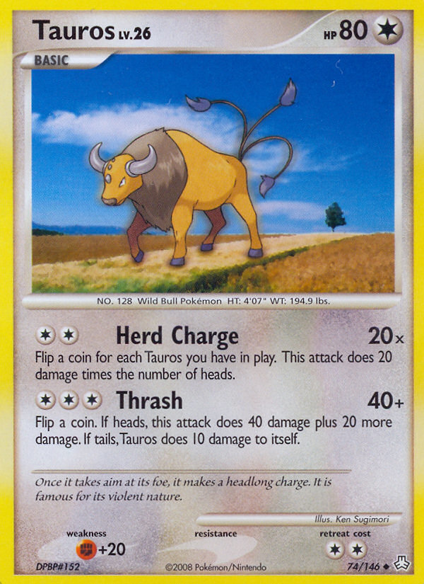 Tauros (74/146) [Diamond & Pearl: Legends Awakened] | Anubis Games and Hobby