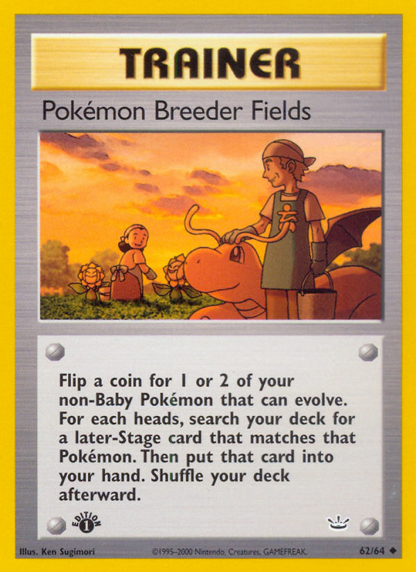 Pokemon Breeder Fields (62/64) [Neo Revelation 1st Edition] | Anubis Games and Hobby