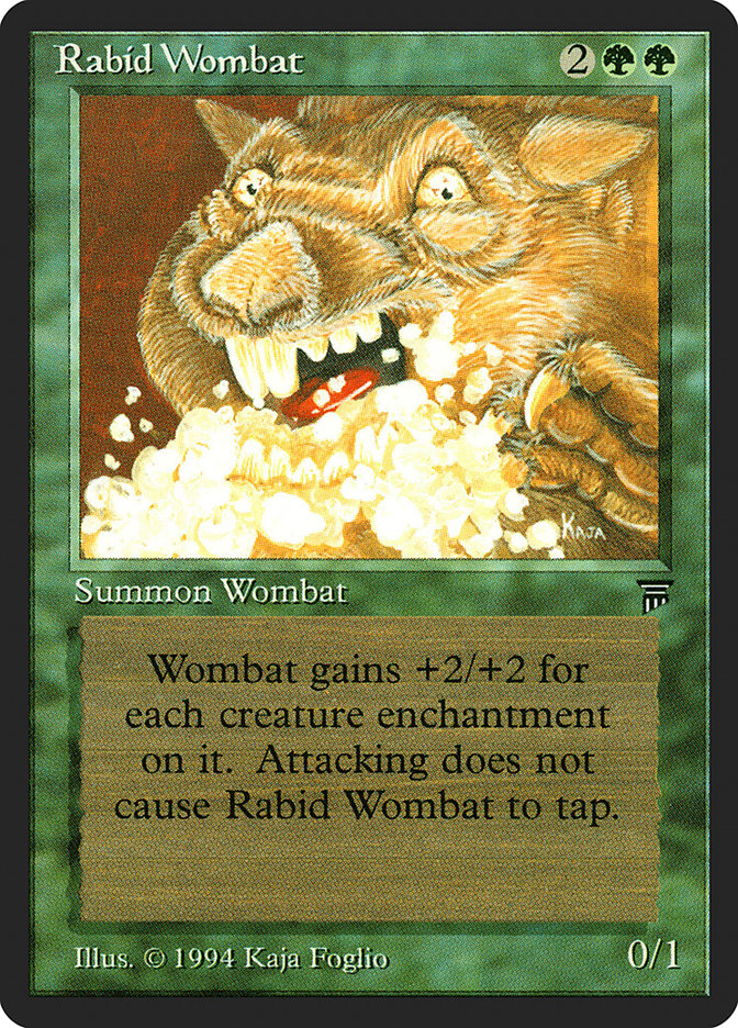 Rabid Wombat [Legends] | Anubis Games and Hobby