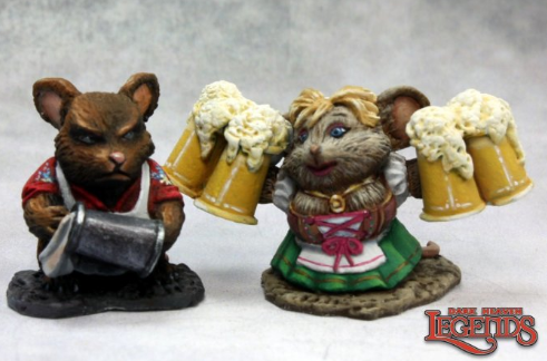 MOUSLING BARTENDER AND WENCH | Anubis Games and Hobby