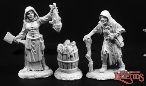 TOWNFOLK OF DREADMERE - FISHWIFE & CRONE | Anubis Games and Hobby