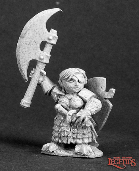 URSULA SILVERBRAID, FEMALE DWARF WARRIOR | Anubis Games and Hobby