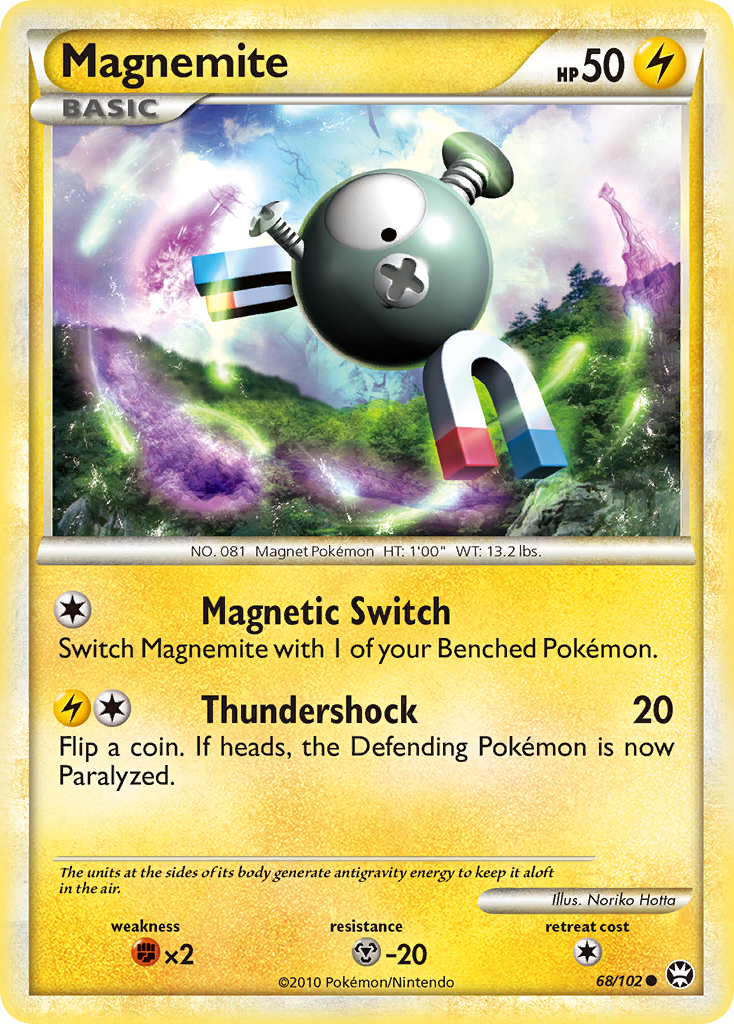 Magnemite (68/102) [HeartGold & SoulSilver: Triumphant] | Anubis Games and Hobby