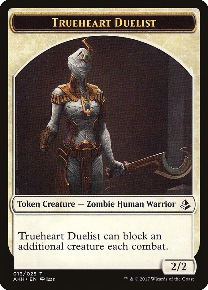 Trueheart Duelist Token [Amonkhet Tokens] | Anubis Games and Hobby