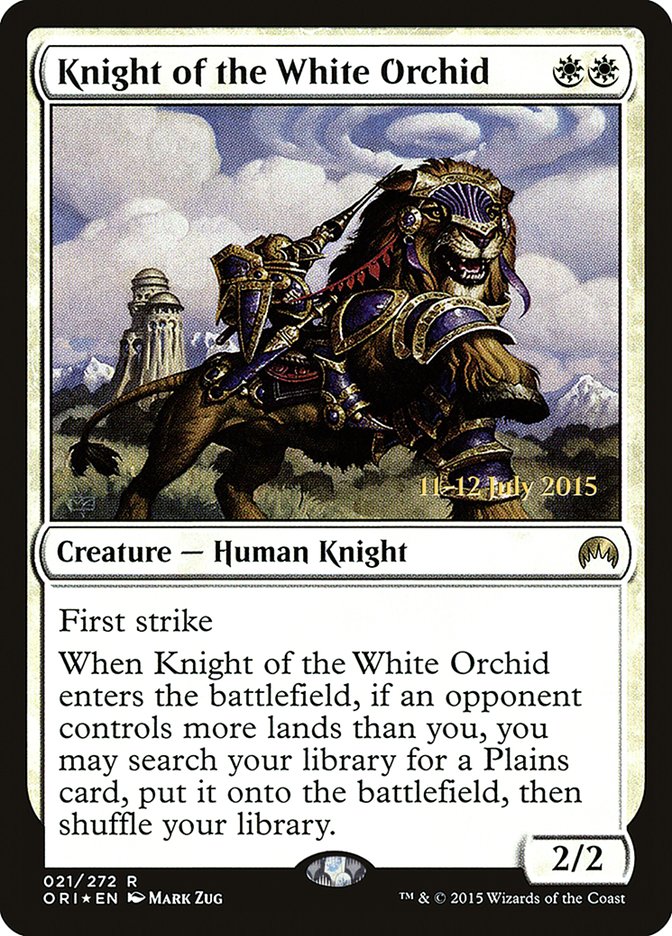 Knight of the White Orchid [Magic Origins Prerelease Promos] | Anubis Games and Hobby