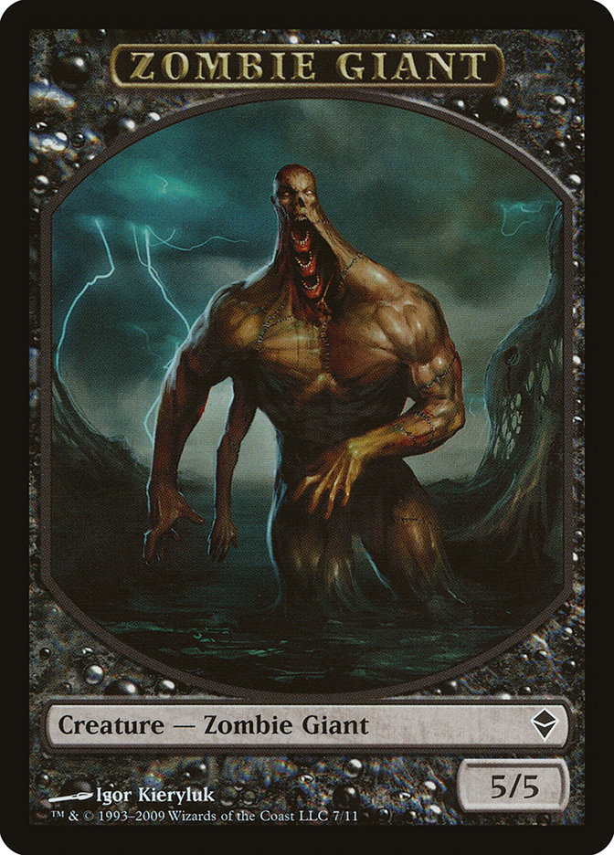 Zombie Giant Token [Zendikar Tokens] | Anubis Games and Hobby