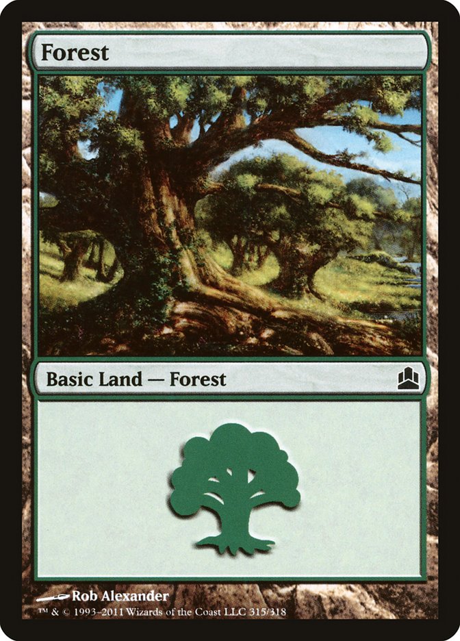 Forest (315) [Commander 2011] | Anubis Games and Hobby