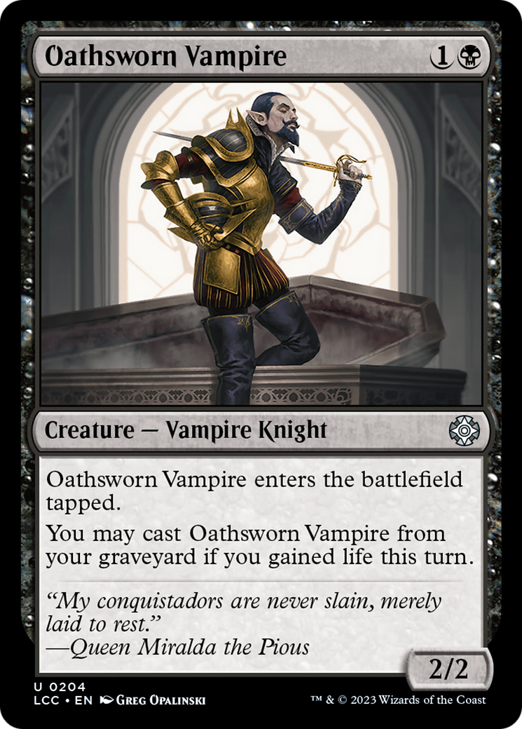 Oathsworn Vampire [The Lost Caverns of Ixalan Commander] | Anubis Games and Hobby