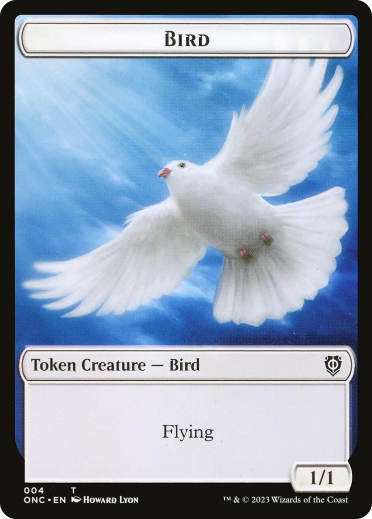Bird // Cat Double-Sided Token [Phyrexia: All Will Be One Commander Tokens] | Anubis Games and Hobby
