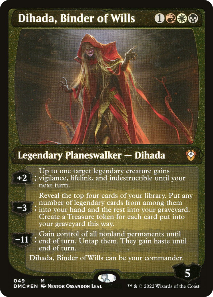 Dihada, Binder of Wills (Showcase Display Commander) [Dominaria United Commander] | Anubis Games and Hobby