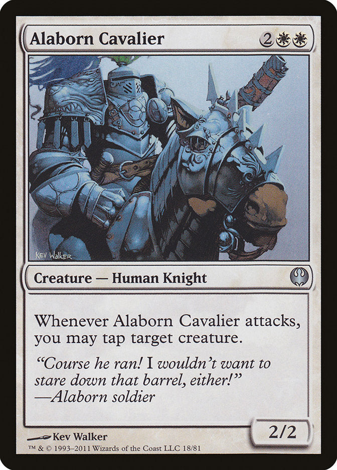 Alaborn Cavalier [Duel Decks: Knights vs. Dragons] | Anubis Games and Hobby