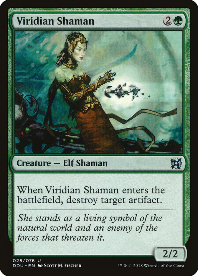 Viridian Shaman [Duel Decks: Elves vs. Inventors] | Anubis Games and Hobby