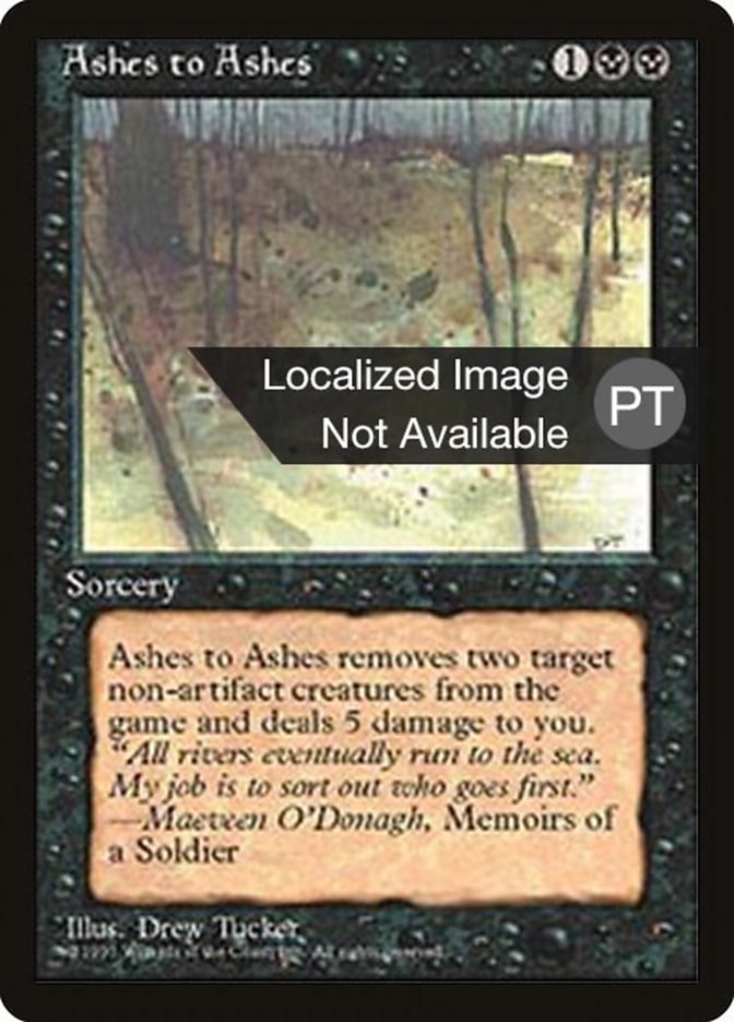 Ashes to Ashes [Fourth Edition (Foreign Black Border)] | Anubis Games and Hobby