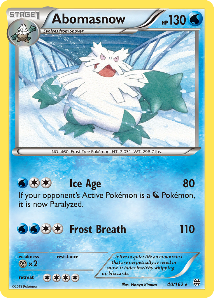 Abomasnow (40/162) [XY: BREAKthrough] | Anubis Games and Hobby